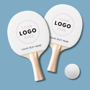 Simple Business Logo and text Ping Pong Paddle