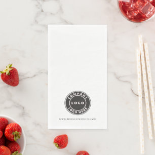 Simple Business Logo and Website Corporate Events Napkin
