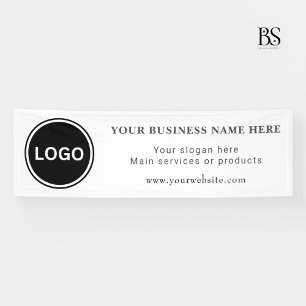 Simple Business Logo Classic Editable Banner