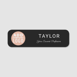 Simple Business Logo Company Employees Name Tag