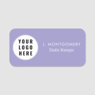 Simple Business Logo Company Employees Staff Name Tag