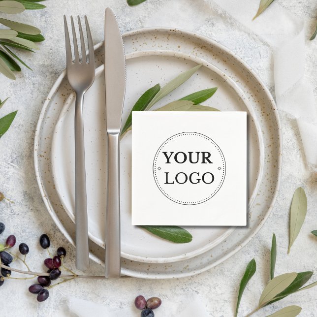 Simple Business Logo Company Event  Napkin (Creator Uploaded)