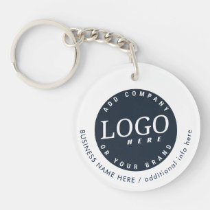 Simple Business Logo Company Promotional Swag Key Ring