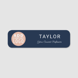 Simple Business Logo Corporate Employees Event Name Tag
