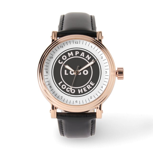 Simple Business Logo Corporate Promotional Swag Watch (Front)