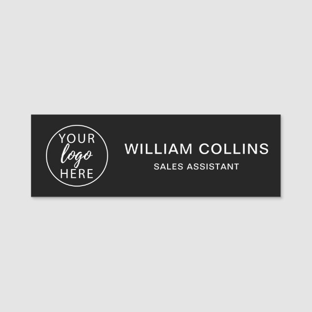Simple business logo custom name tag (Front)