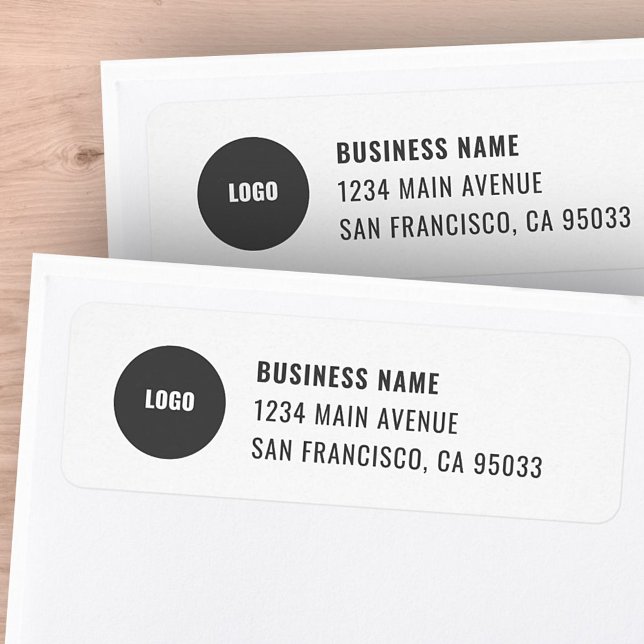 Simple Business Logo Mailing Return Address (Creator Uploaded)