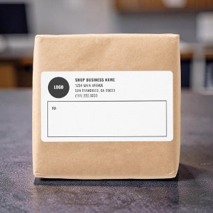 Simple Business Logo Mailing Shipping Labels