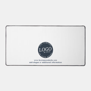 Simple Business Logo Minimalist Office Custom Desk Mat
