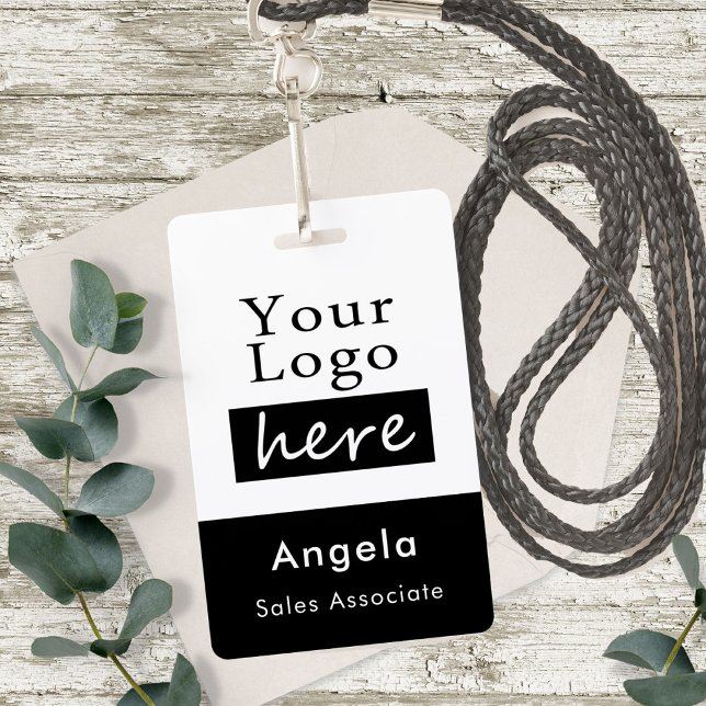 Simple Business Logo Name Badge ID Badge (Creator Uploaded)