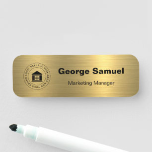 Simple Business Logo Name Designation Tag