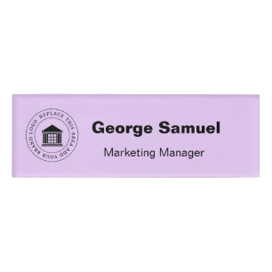 Simple Business Logo Name Designation Tag
