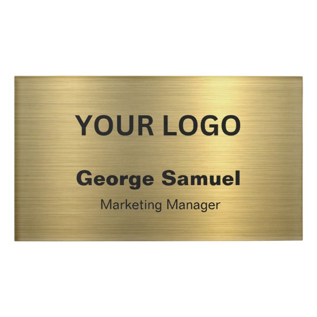 Simple Business Logo | Name | Designation Tag (Front)