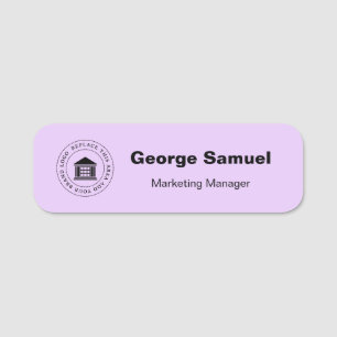 Simple Business Logo Name Designation Tag