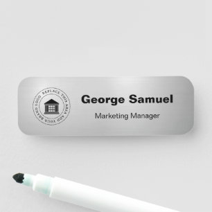 Simple Business Logo Name Designation Tag