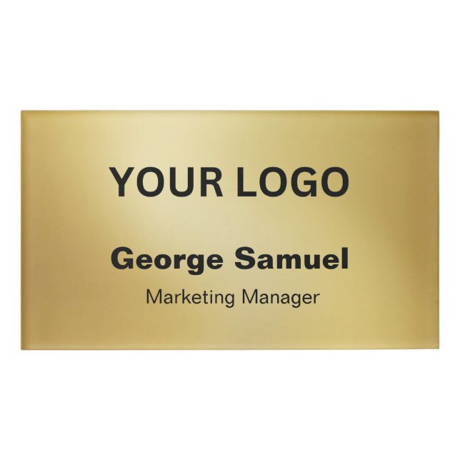 Simple Business Logo | Name | Designation Tag (Front)