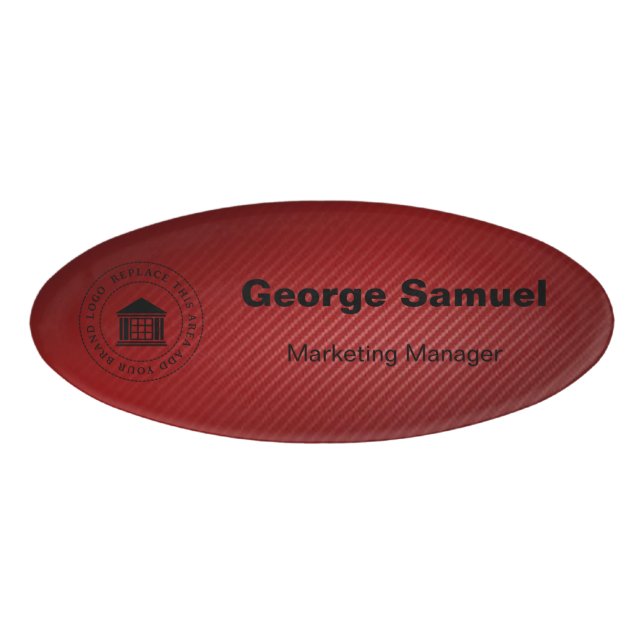 Simple Business Logo | Name | Designation Tag (Front)