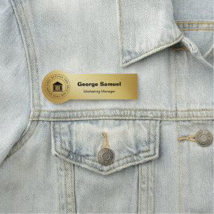 Simple Business Logo   Name   Designation Tag