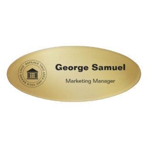 Simple Business Logo Name Designation Tag