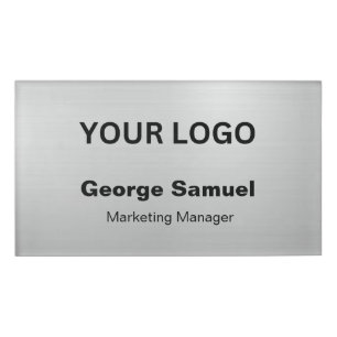 Simple Business Logo   Name   Designation Tag