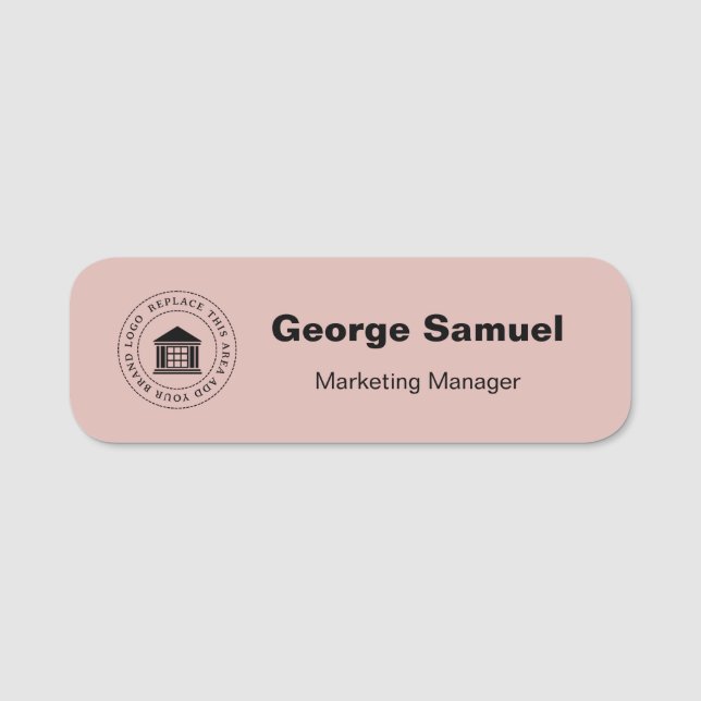 Simple Business Logo | Name | Designation Tag (Front)