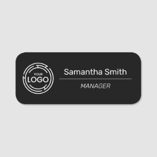 Simple Business Logo Name Tag