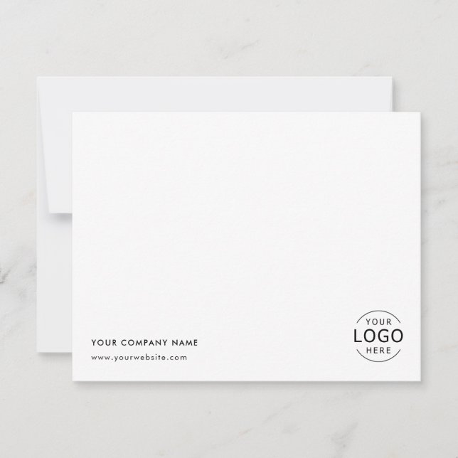 Simple Business Logo Professional  Card (Front)