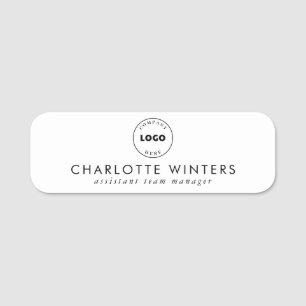 Simple Business Logo Professional Name Tag