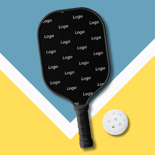 Simple Business Logo Promotional Black Pickleball Paddle