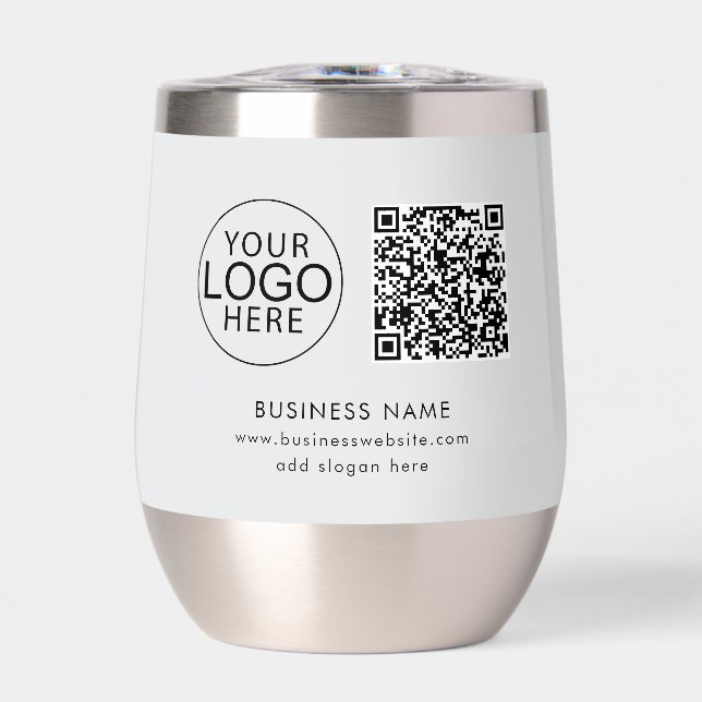 Simple Business Logo QR Code Corporate Events (Front)