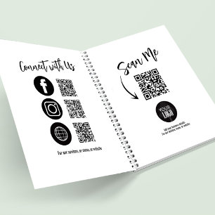 Simple Business Logo QR code Social Media Planner