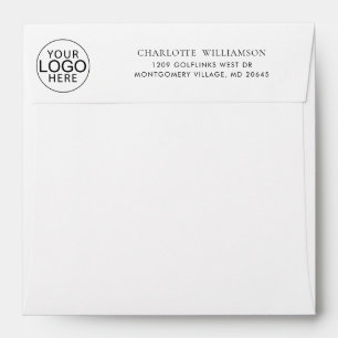 Simple Business Logo Return Address Envelope