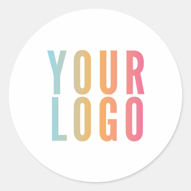 Simple Business Logo Sticker (Front)