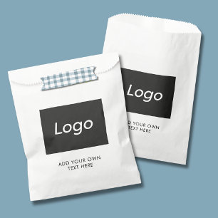 Simple Business Logo Text promotional Favour Bags