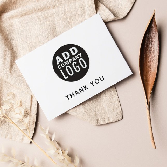 Simple Business Logo Thank You Postcard (Creator Uploaded)