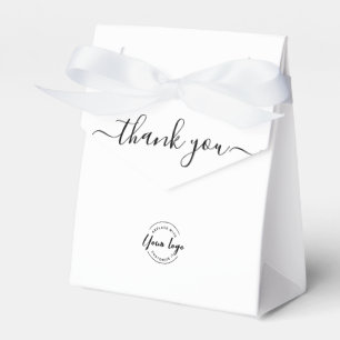 Simple Business logo Thank you Script website  Favour Box