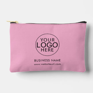 Simple Business Logo Webiste Swag Custom Accessory Pouch