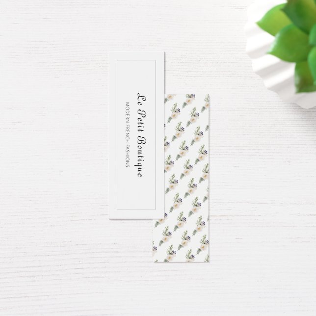 Simple Business Name White Display Hang Tag (Desk)