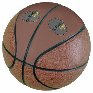 SIMPLE BUSINESS OWN LOGO COMPANY BRAND RICH BROWN BASKETBALL