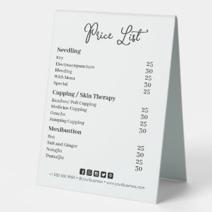 Simple Business Price List