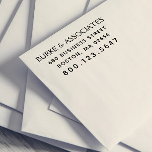 Simple Business Return Address Self-inking Stamp