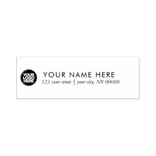 Simple Business Return Address Template Self-inking Stamp