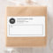 Simple Business Round Logo Mailing Shipping