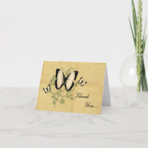 Simple Butterfly's Thank You Note Card