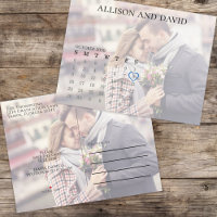 Simple Calendar Photo Overlay Minimalist 6 Row