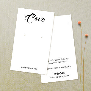 Simple Calligraphy Font Earring Jewellery