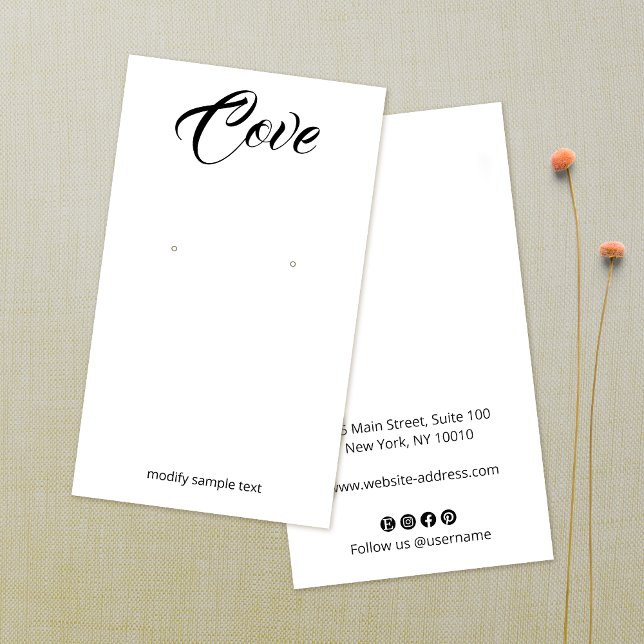 Simple Calligraphy Font  Earring Jewellery (Creator Uploaded)