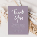 Simple Calligraphy Gender Neutral Baby Shower Thank You Card<br><div class="desc">Simple Calligraphy Gender Neutral Baby Shower thank you card features a fun and modern calligraphy on bold,  solid colours.</div>