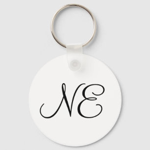 simple calligraphy minimal monogram logo add your key ring