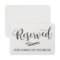 Simple Calligraphy Reserved Seating Wedding Sign